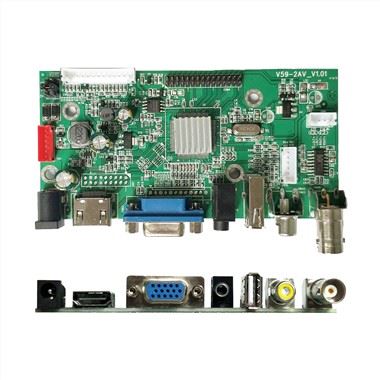 Πίνακας οδηγού οθόνης AV VGA USB BNC LCD